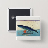 Tobiuo & Ishimochi - Farbenfrohe japanische Fischd Button (Vorne & Hinten)