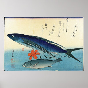 Tobiuo & Ishimochi - Farbenfrohe japanische Fischd Poster