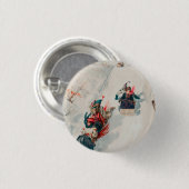 "Tobogganing", Chromolithograph, Louis Prang & Co. Button (Vorne & Hinten)