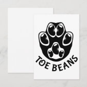 Tobohnen - Schwarze Bohnen Dankeskarte (Vorne/Hinten)