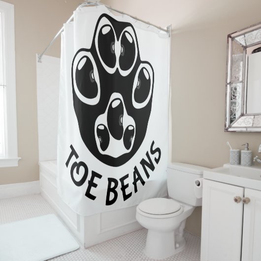 Tobohnen - Schwarze Bohnen Duschvorhang (Beispiel)