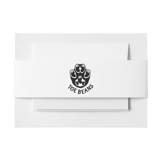 Tobohnen - Schwarze Bohnen Einladungsbanderole (Vorderseite Beispiel)