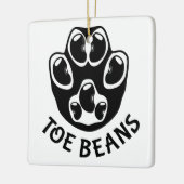 Tobohnen - Schwarze Bohnen Keramikornament (Links)