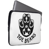 Tobohnen - Schwarze Bohnen Laptopschutzhülle (Vorne Rechts)