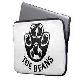 Tobohnen - Schwarze Bohnen Laptopschutzhülle (Vorderseite Links)