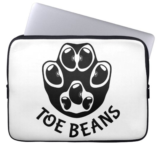 Tobohnen - Schwarze Bohnen Laptopschutzhülle (Vorderseite)