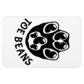 Tobohnen - Schwarze Bohnen Magnet (Horizontal)