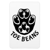 Tobohnen - Schwarze Bohnen Magnet (Vertikal)