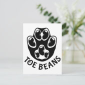 Tobohnen - Schwarze Bohnen Postkarte (Stehend Vorderseite)