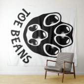 Tobohnen - Schwarze Bohnen Wandteppich (Beispiel (Horizontal))