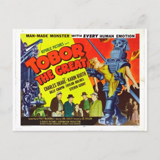 TOBOR THE GREAT POSTCARD POSTKARTE (Vorderseite)