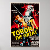 Tobor The Great Sci Fi Robots Retro Movie Poster (Vorne)