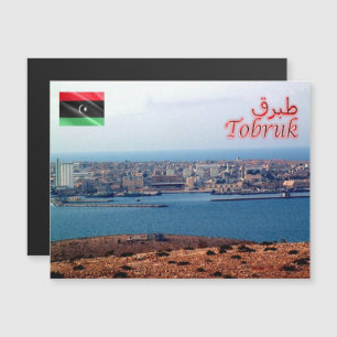 Tobruk - Libyen - Panorama - Magnetkarte