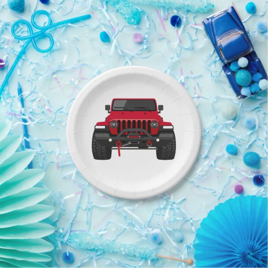 Toby das Rot Pappteller (Party)