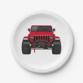 Toby das Rot Pappteller (Vorderseite)