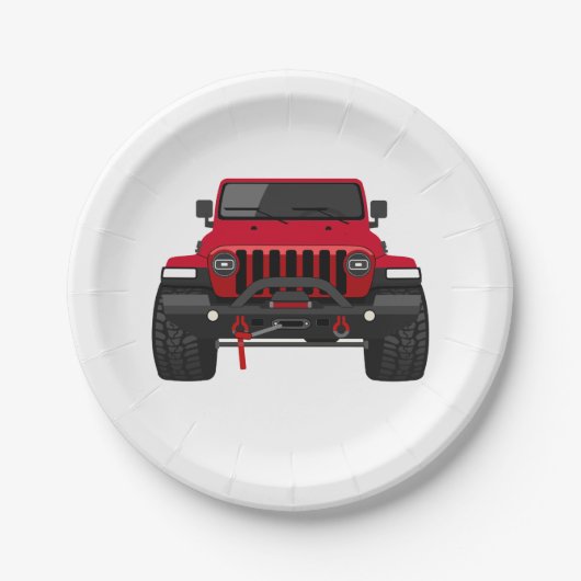 Toby das Rot Pappteller (Vorderseite)