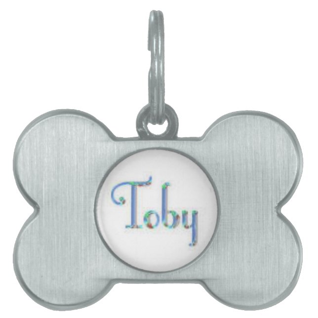 Toby Pet Tag Tiermarke (Vorderseite)