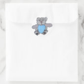 Toby Runder Aufkleber (Tasche)
