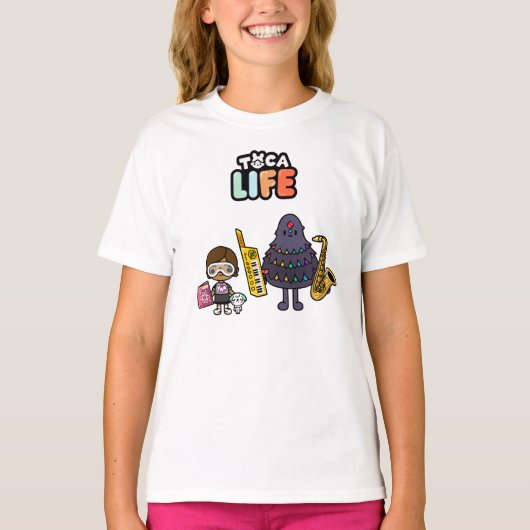 Toca Life Toca Boca Toca Weltmusiker T-Shirt (Vorderseite)