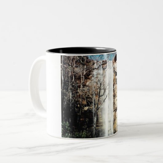 Toccoa Falls, Georgia Zweifarbige Tasse (Vorderseite Links)