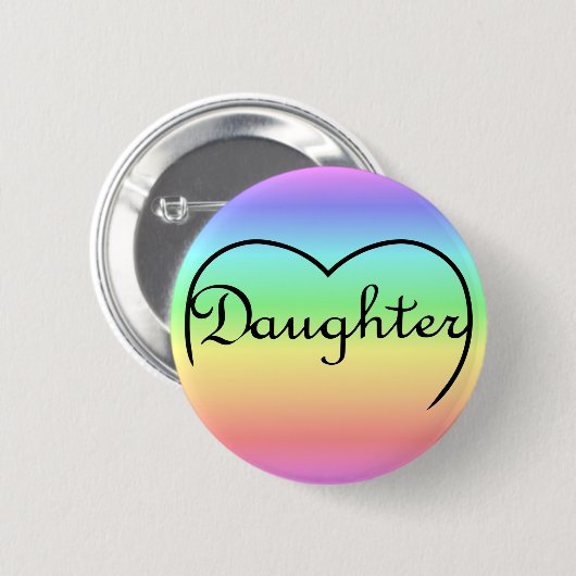 Tochenkernregenbogen Button (Vorne & Hinten)