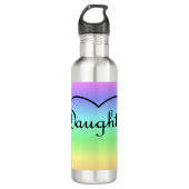 Tochenkernregenbogen Edelstahlflasche (Vorderseite)