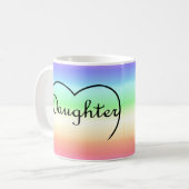 Tochenkernregenbogen Kaffeetasse (Vorderseite Links)