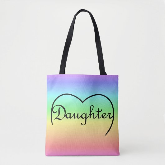 Tochenkernregenbogen Tasche (Vorderseite)