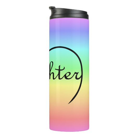 Tochenkernregenbogen Thermosbecher (Nach rechts gedreht)