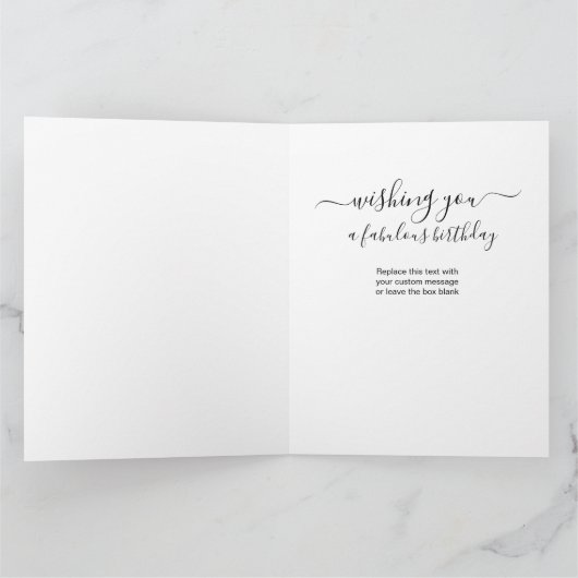 Tochter 3 FotoCollage Personalisiert Geburtstag Karte (Innenseite)