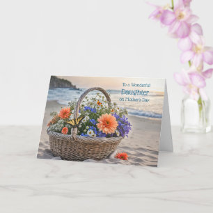 Tochter Alles Gute zum Muttertag mit Blumenstrauß Karte