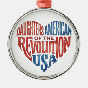 Tochter Amerikanische Revolution Abstammung DAR Ornament Aus Metall