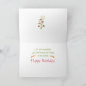 Töchter Aquarellfarben Blume Religiöser Geburtstag Karte (Innenseite)