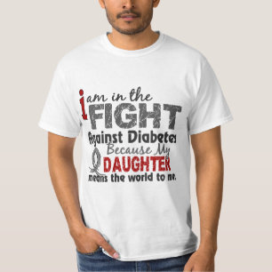 Tochter bedeutet Welt zu mir Diabetes T-Shirt
