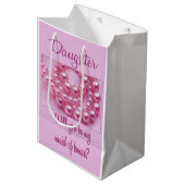 Tochter, bitte sei meine Trauzeugin? Mittlere Geschenktüte (Vorderseite Schrägansicht)