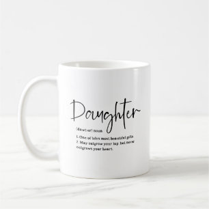 Tochter Definition Sentimentales Zitat Kaffeetasse