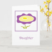 Tochter, denken Sie, Vermisst Sie Karte (Gelbe Blume)