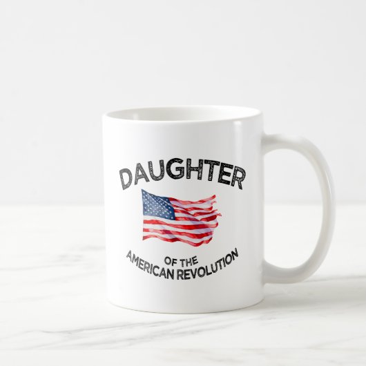 Tochter der American Revolution DAR Star USA Kaffeetasse (Rechts)