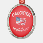 Tochter der American Revolution DAR Star USA Ornament Aus Metall (Links)