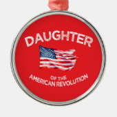 Tochter der American Revolution DAR Star USA Ornament Aus Metall (Vorne)
