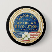Tochter der American Revolution Patriot USA Button (Vorderseite)