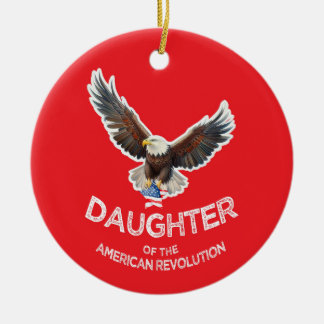 Tochter der amerikanischen Revolution DAR Adlersta Keramik Ornament