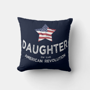 Tochter der amerikanischen Revolution DAR Stern gr Kissen