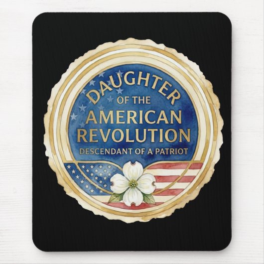 Töchter der Amerikanischen Revolution Patriot USA Mousepad (Vorne)