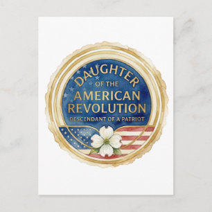 Töchter der Amerikanischen Revolution Patriot USA Postkarte