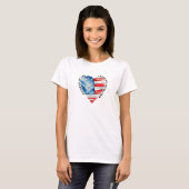 Tochter der amerikanischen Revolution T-Shirt (Vorne ganz)