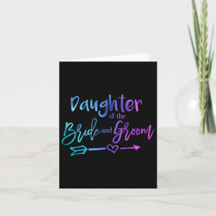 Tochter der Braut und der Groom Matching Wedding Karte