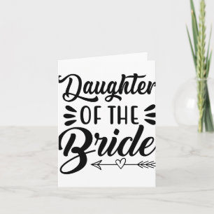 Tochter der Braut Wedding Brautparty Matchi Karte