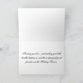 Tochter der frohen feiertagskarte (Innenseite)