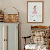 Tochter der King Christlich Baby Print Poster